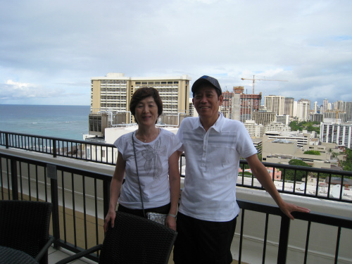 ペントハウスで朝食