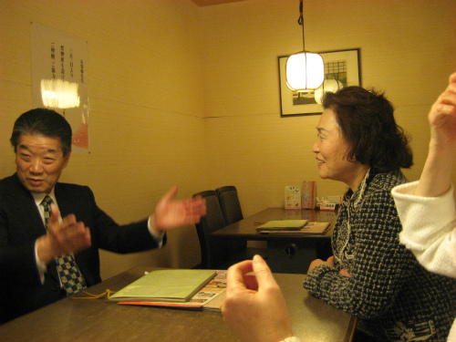 木村勝男さんと、川邊一正さんと、松葉博雄の3組が保護者同伴でした