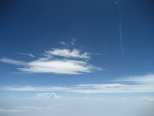 飛行機からの雲