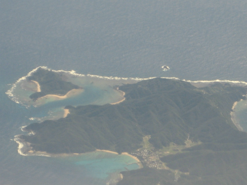 飛行機から見る離島