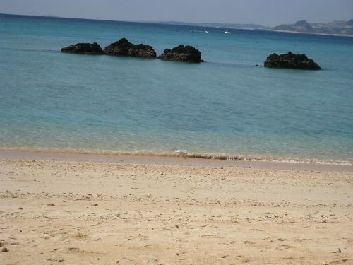 許田のビーチ