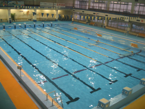 兵庫県立大水泳部、室内練習